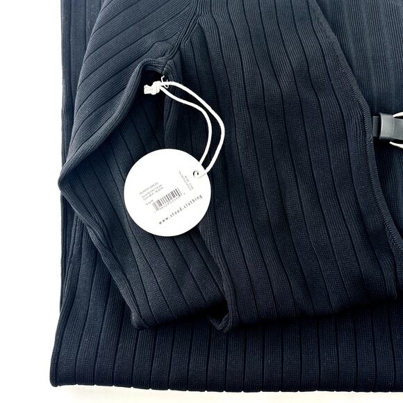 STAUD Ribbed Knit Murphy Dress Size M - Picture 9 of 13